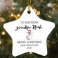 To Our Dear Grandson Star Ornament