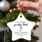 To Our Dear Grandson Star Ornament