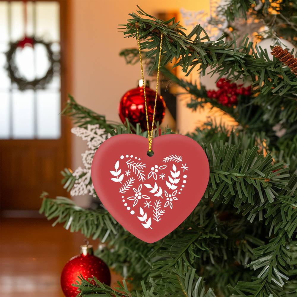 Christmas Ornament 2024 Red Heart