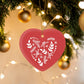 Christmas Ornament 2024 Red Heart