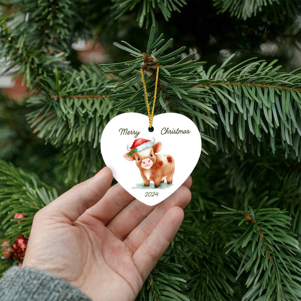 Christmas 2024 Ornament Baby Cow