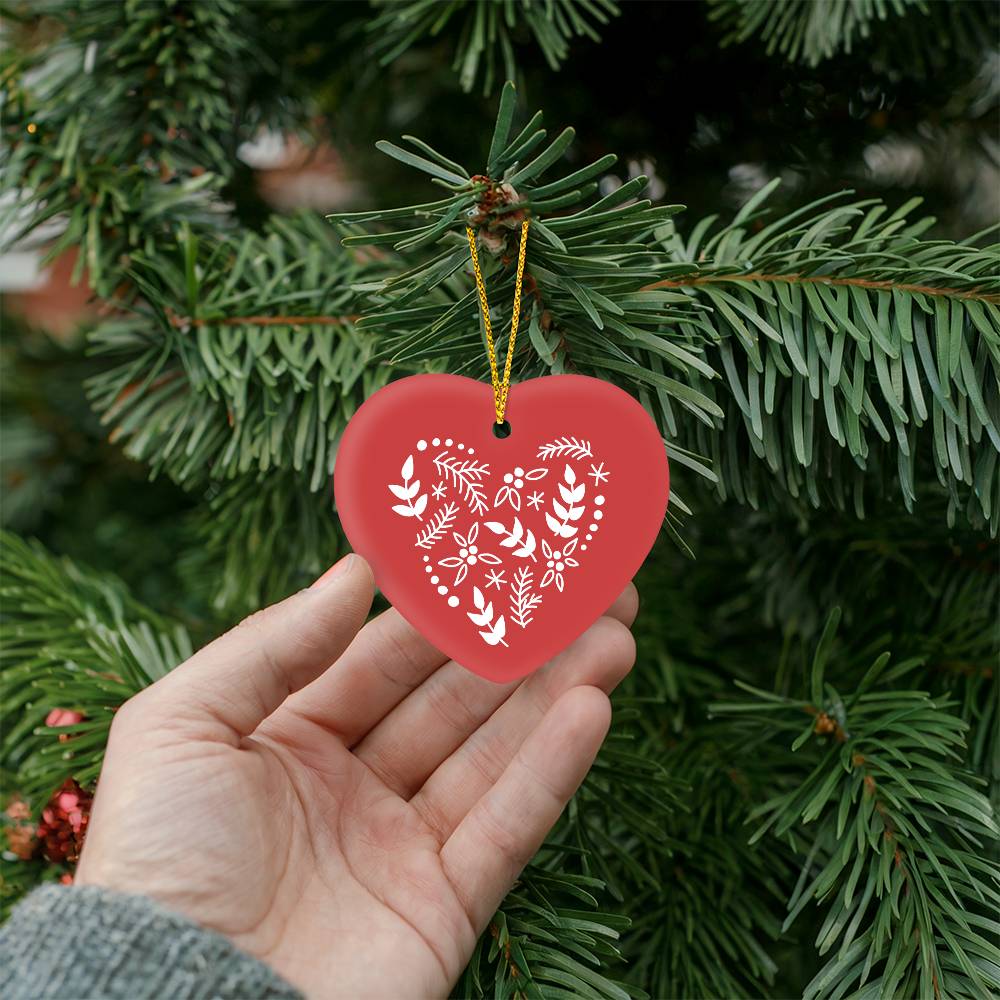 Christmas Ornament 2024 Red Heart
