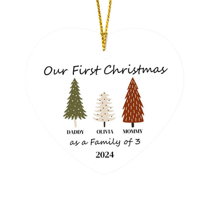 Our First Christmas as a Family of 3 Brown.Green.White 2024