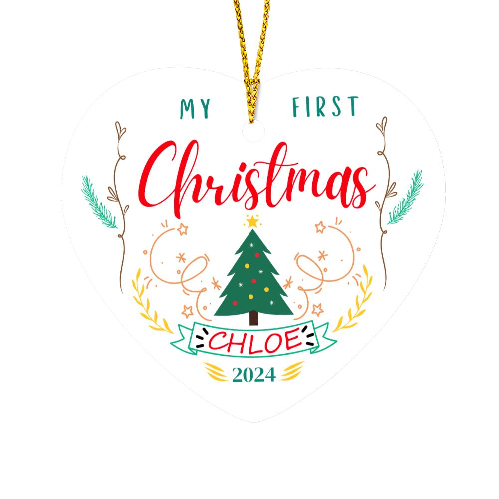 My First Christmas Color Ornament 2024