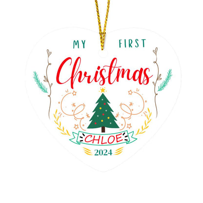 My First Christmas Color Ornament 2024