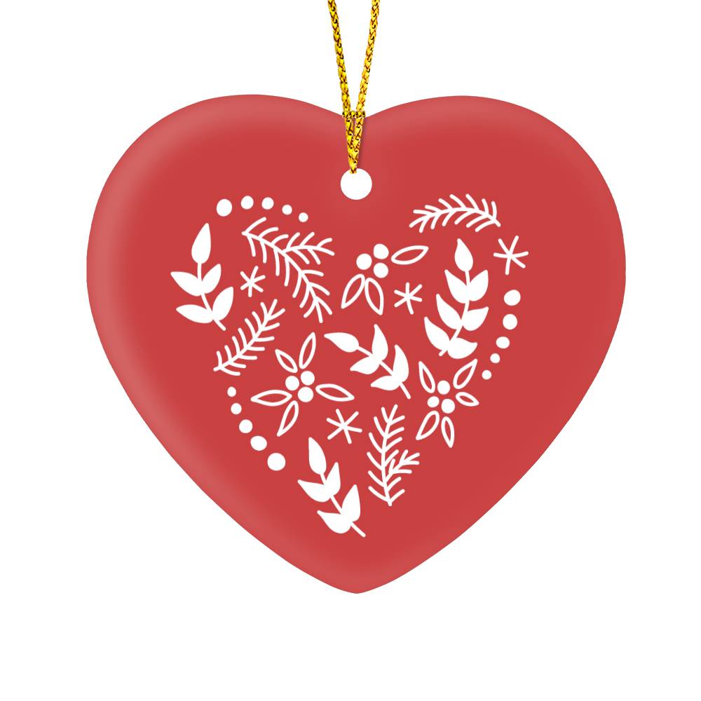 Christmas Ornament 2024 Red Heart