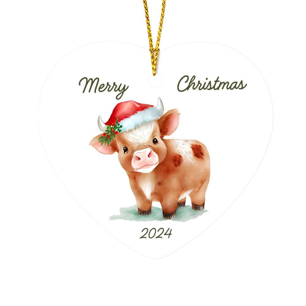 Christmas 2024 Ornament Baby Cow