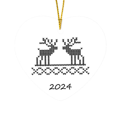 Christmas Ornament Reindeer 2024