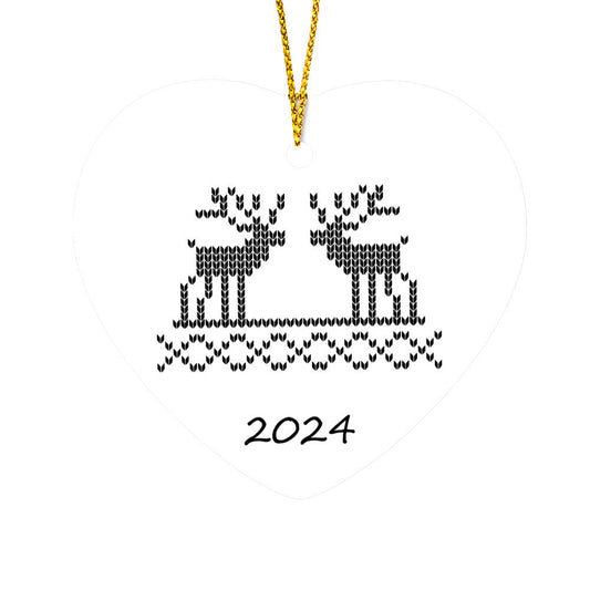 Christmas Ornament Reindeer 2024