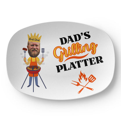 Customized Dad's Grilling Platter, Father's Day Gift