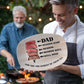 Dad Platter Light Wood Pattern Steak