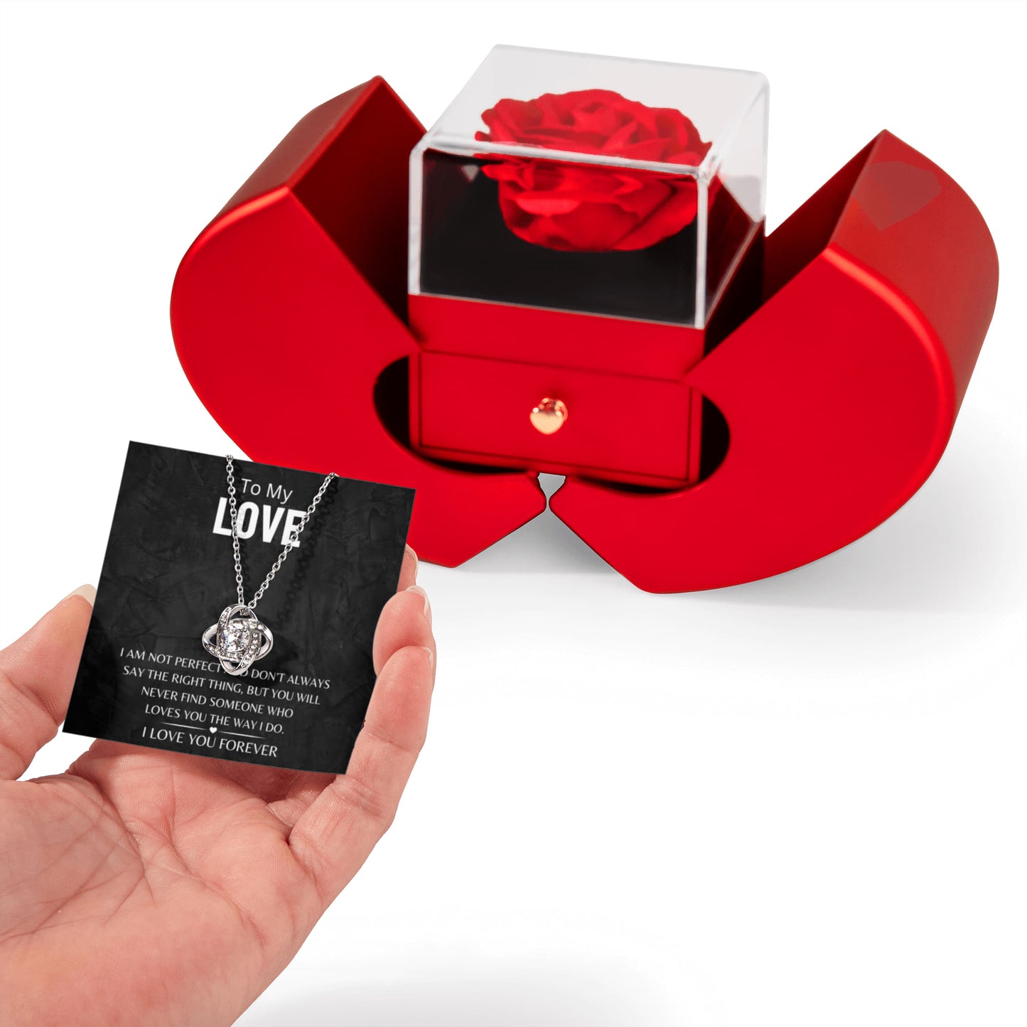 Forever Rose - Heart Box - To My Love