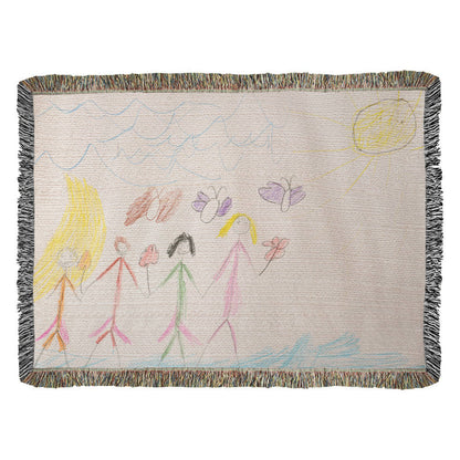 Heirloom Blanket Kids Drawing Horizontal Landscape