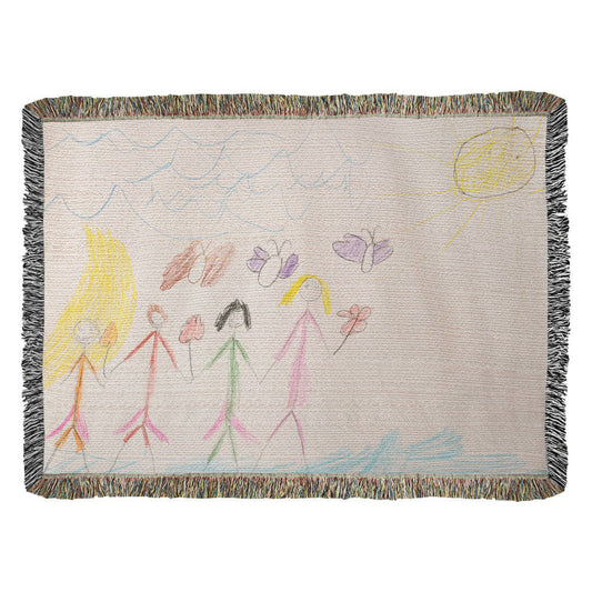 Heirloom Blanket Kids Drawing Horizontal Landscape