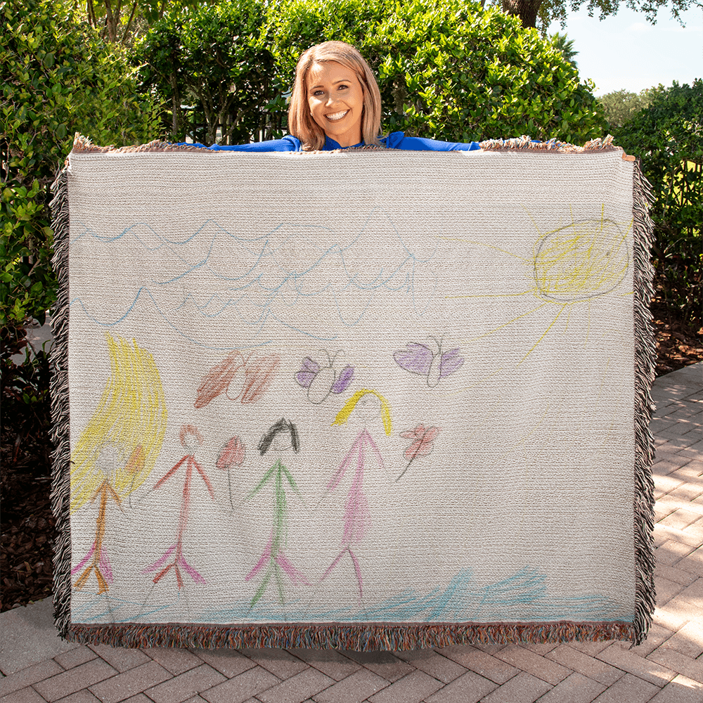 Heirloom Blanket Kids Drawing Horizontal Landscape