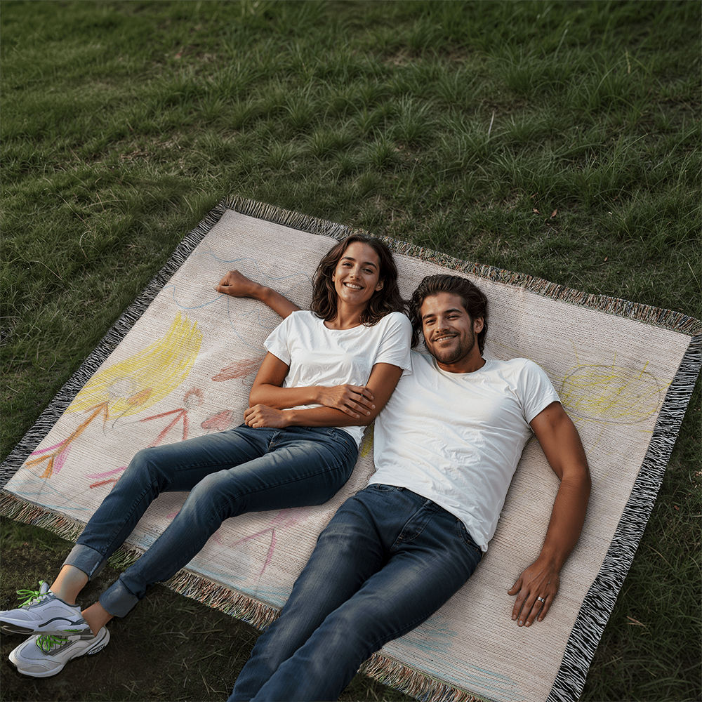 Heirloom Blanket Kids Drawing Horizontal Landscape