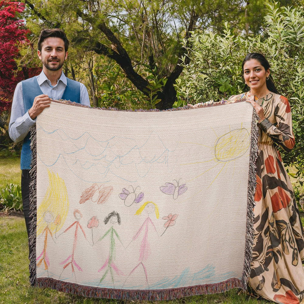 Heirloom Blanket Kids Drawing Horizontal Landscape