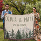Personalized Couple's Heirloom Blanket Vertical