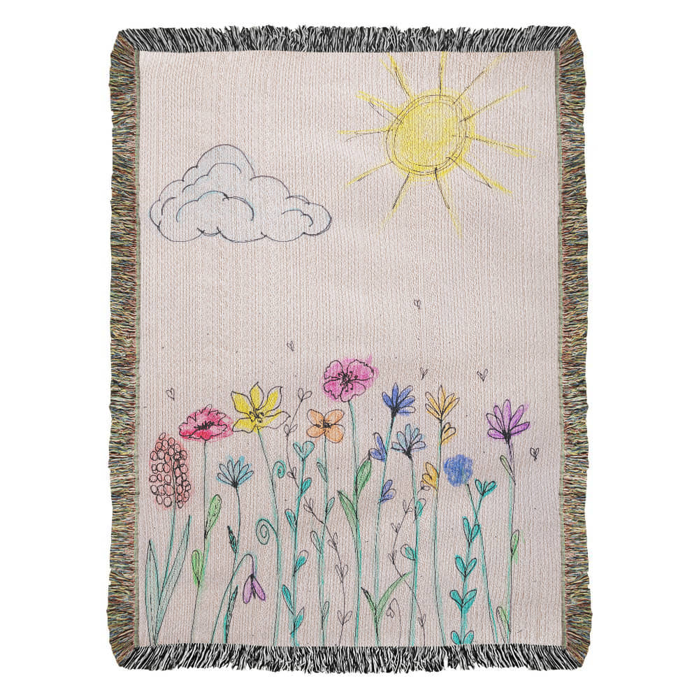 Heirloom Blanket Cotton Buyer Kid's Drawing Upload Vertical