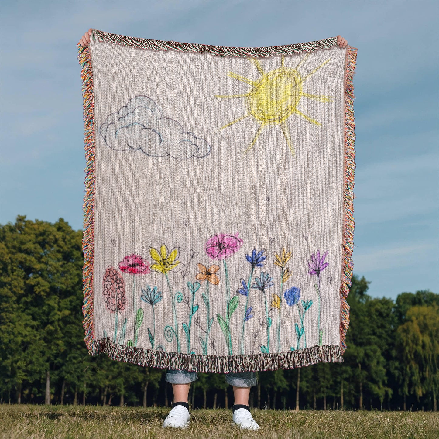 Heirloom Blanket Cotton Buyer Kid's Drawing Upload Vertical