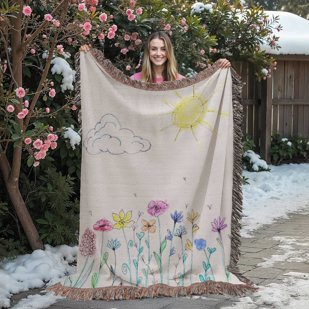 Heirloom Blanket Cotton Buyer Kid's Drawing Upload Vertical