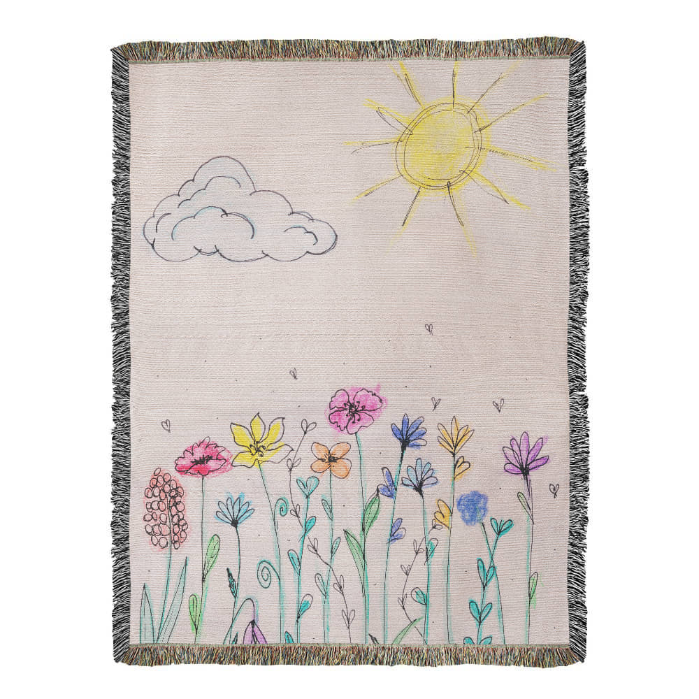 Heirloom Blanket Cotton Buyer Kid's Drawing Upload Vertical