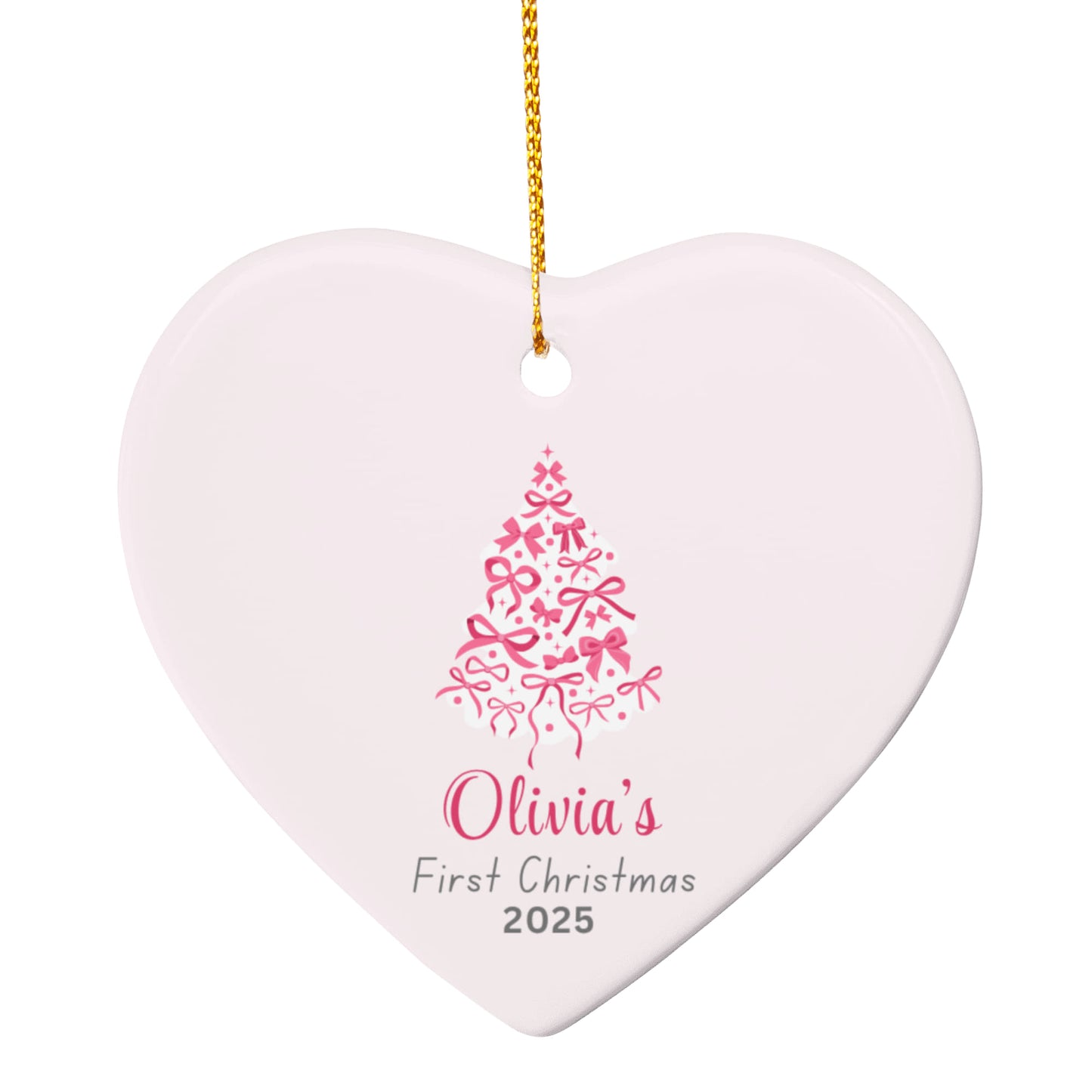 Custom Name First Christmas Ornament