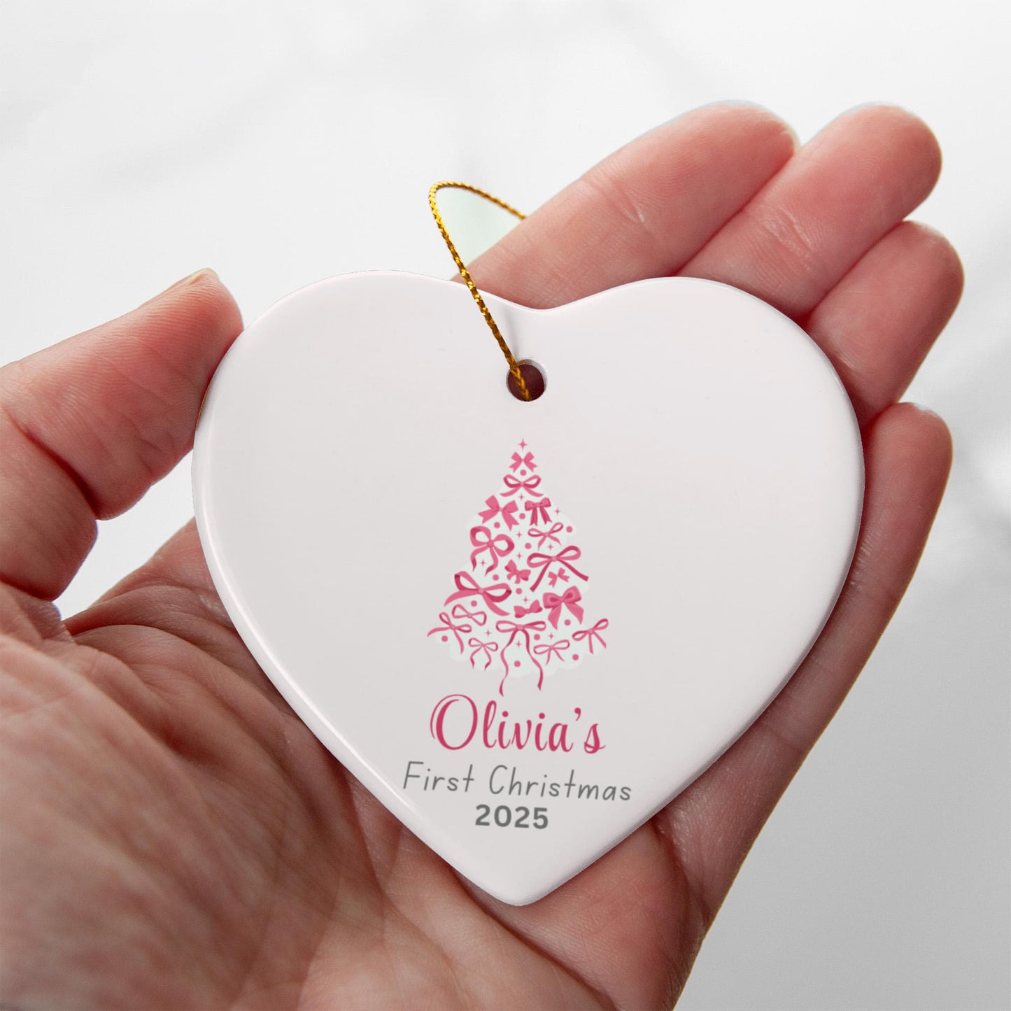 Custom Name First Christmas Ornament