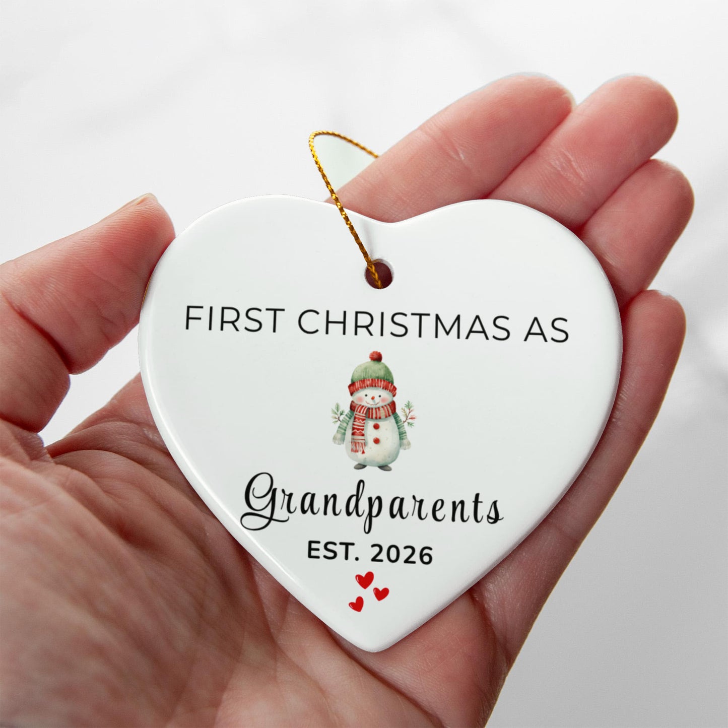 First Christmas as Grandparents Ornament 08032026