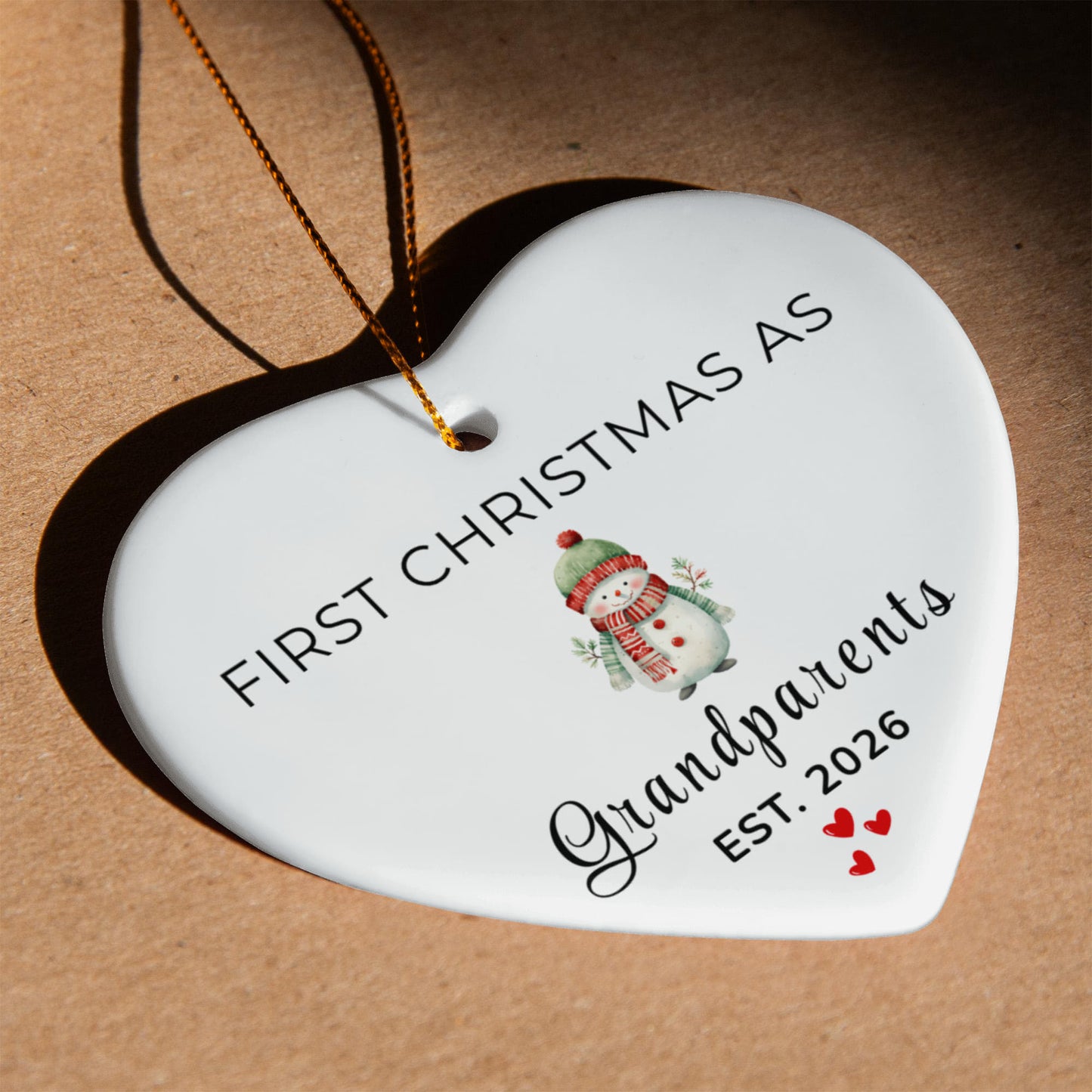 First Christmas as Grandparents Ornament 08032026