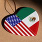 2 Flag Heart Ornament