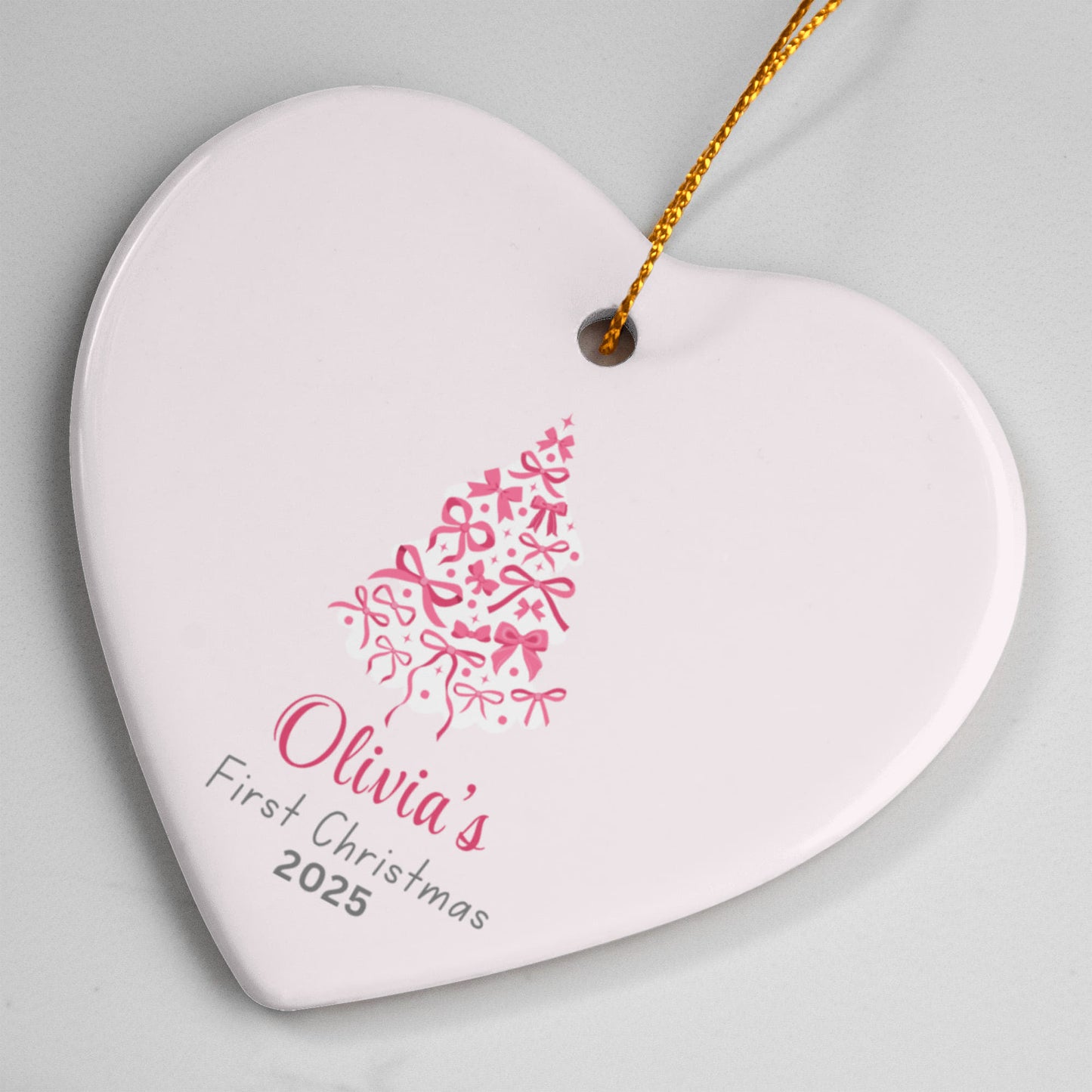 Custom Name First Christmas Ornament