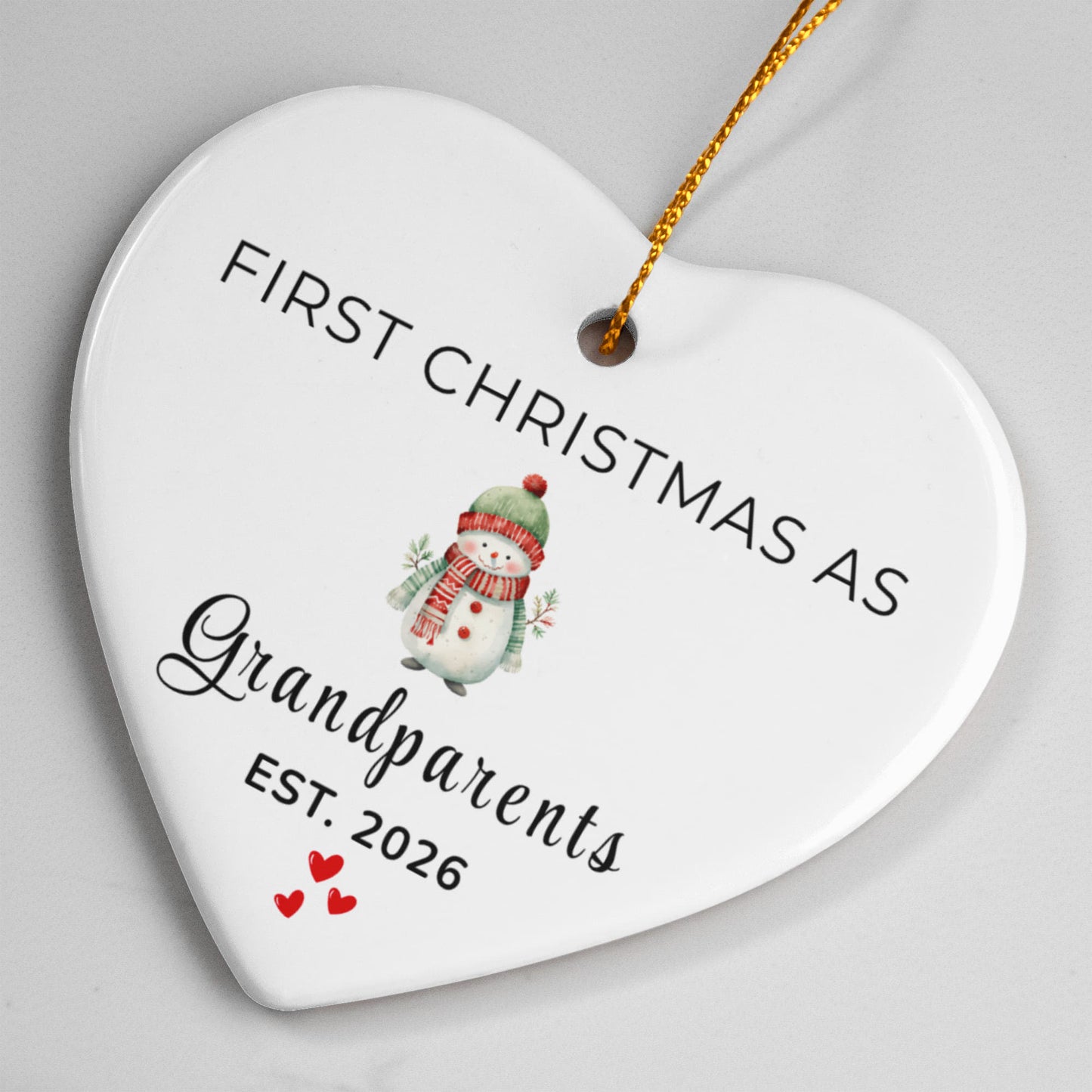 First Christmas as Grandparents Ornament 08032026