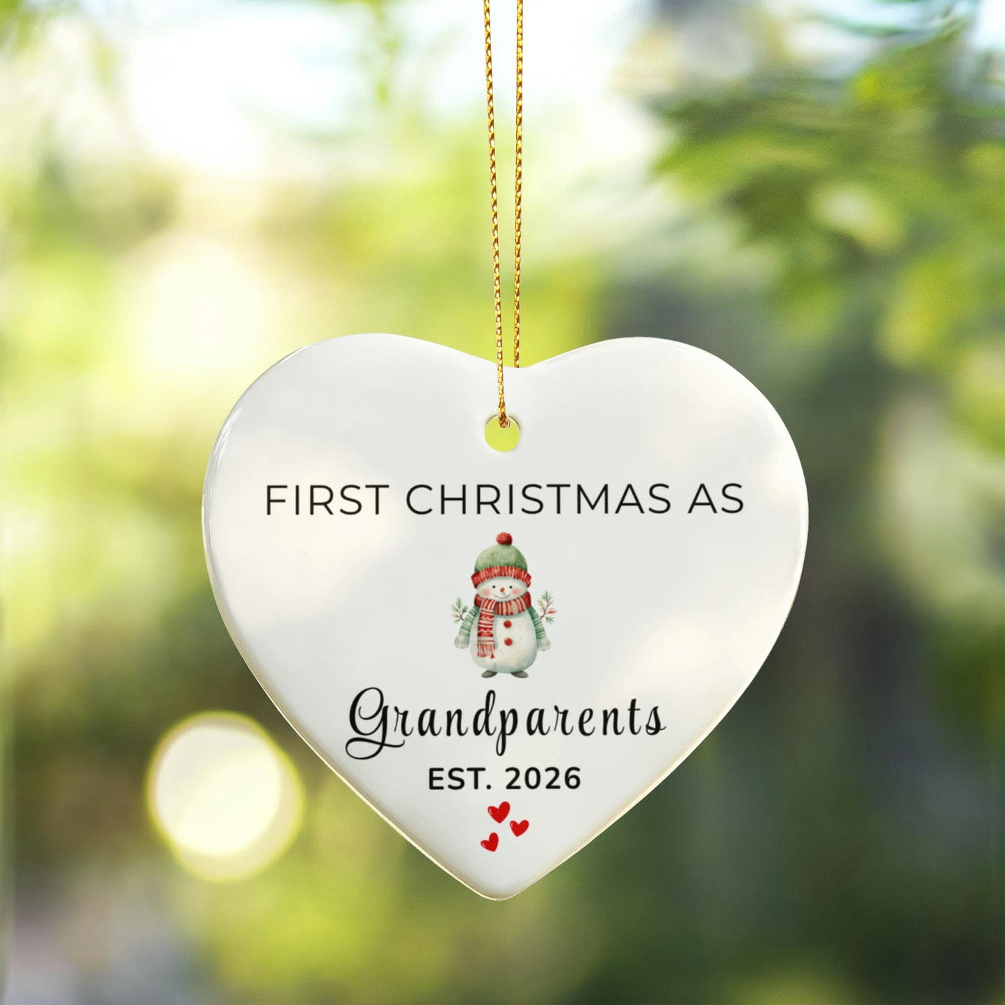 First Christmas as Grandparents Ornament 08032026