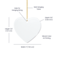 Custom Puzzle Piece 2 Flag Heart Ornament