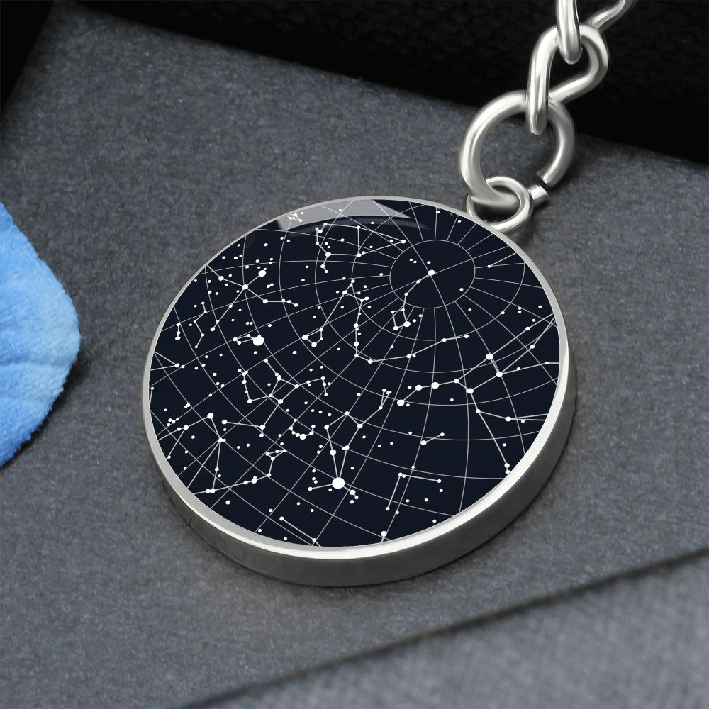 Celestial Night Sky Keychain Houston Texas 2023