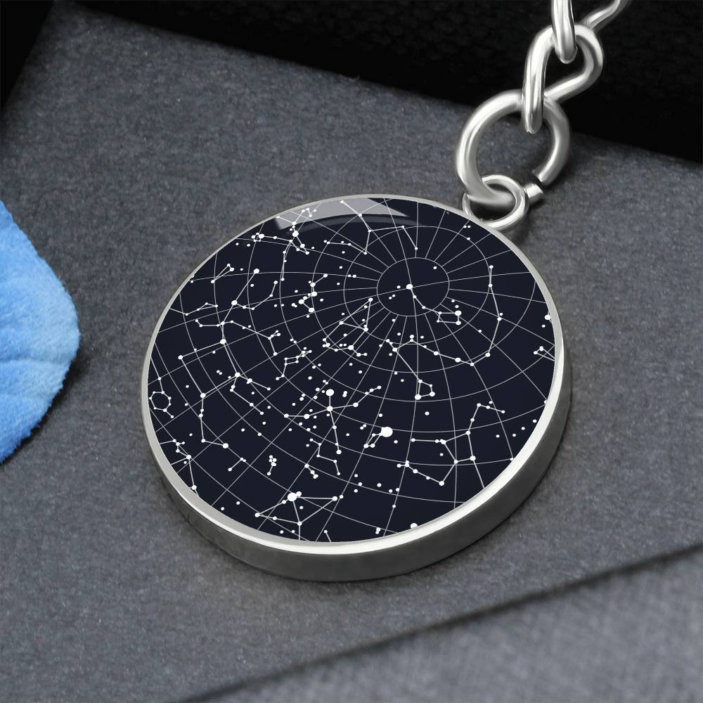 Celestial Night Sky Keychain Loves Park IL