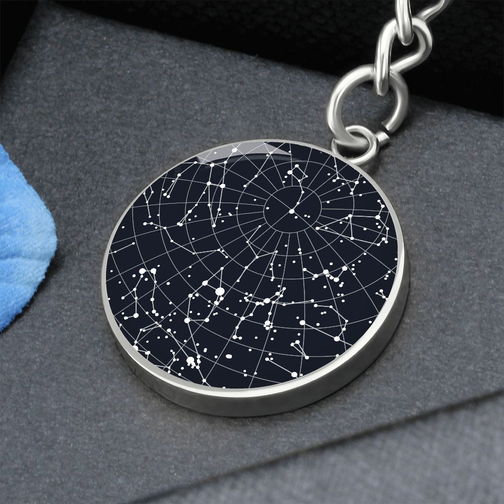 Celestial Night Sky Keychain Seattle