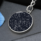 Celestial Night Sky Keychain Snoqualmie Point Park