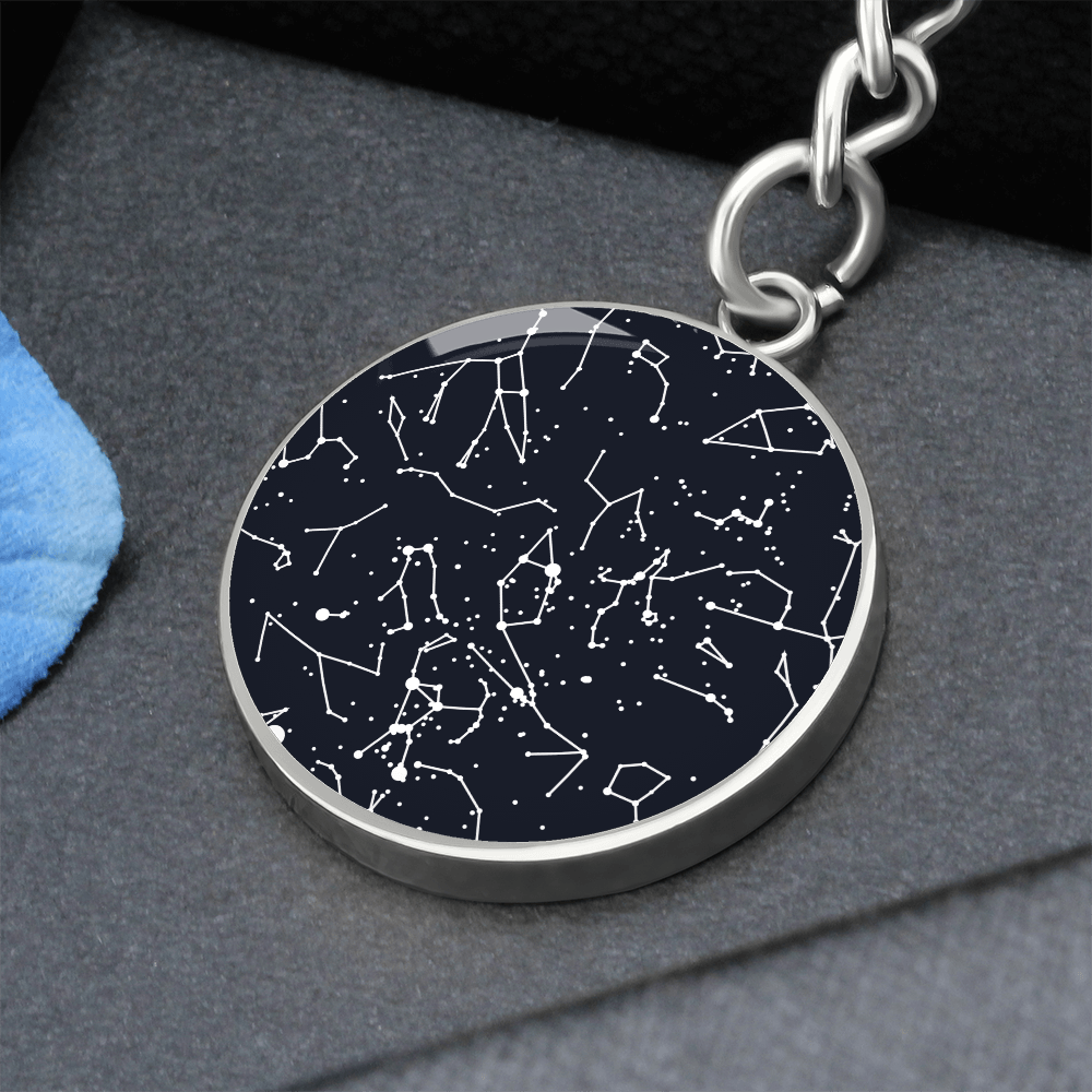 Celestial Night Sky Keychain Snoqualmie Point Park