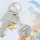 To My Granddaughter Circular Pendant Keychain, I Love You Always and Forever