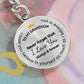 To My Grandson Circular Keychain, I Love You Always & Forever