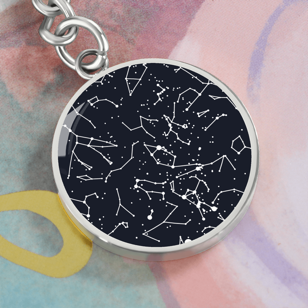 Celestial Night Sky Keychain Snoqualmie Point Park