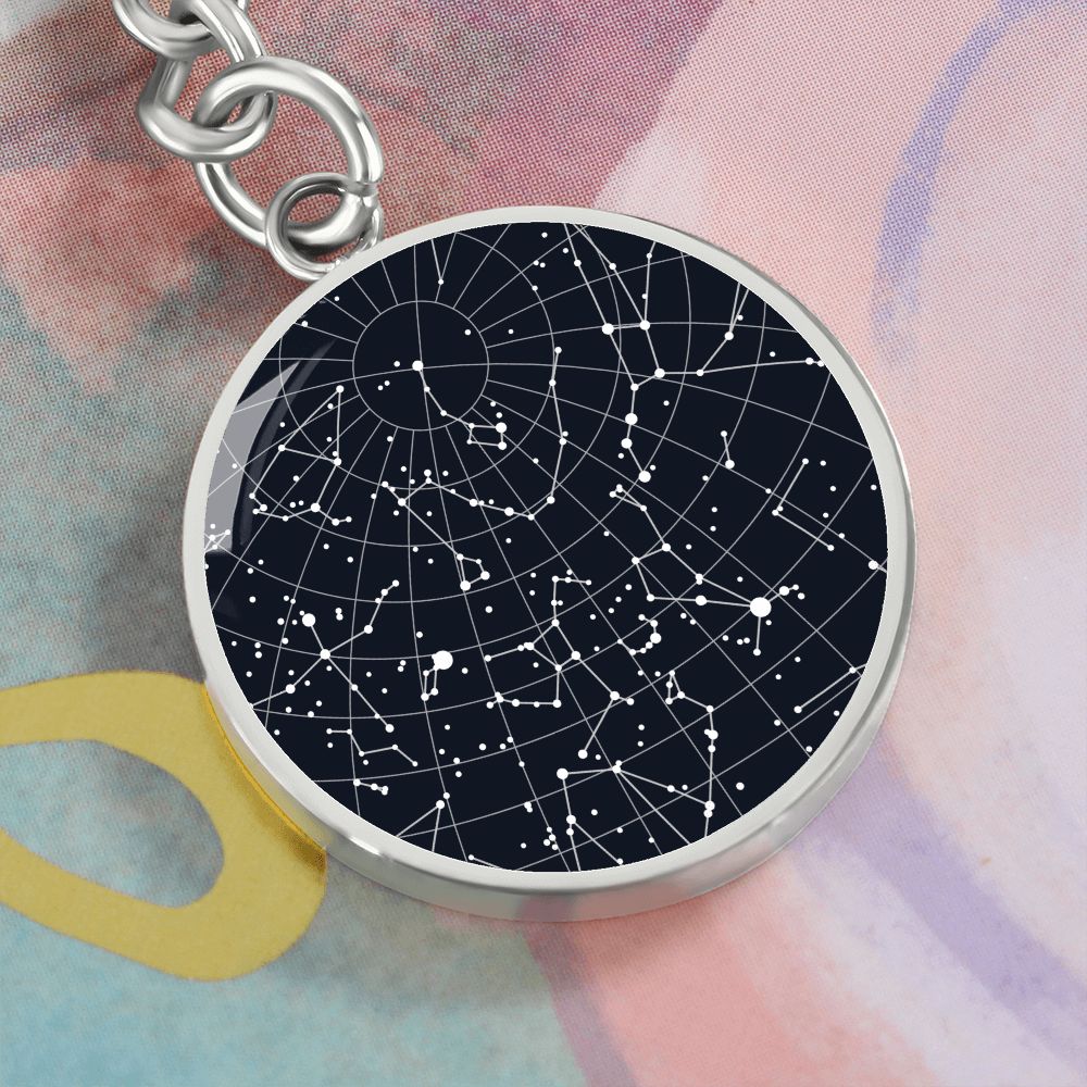 Celestial Night Sky Keychain Houston Texas 2023