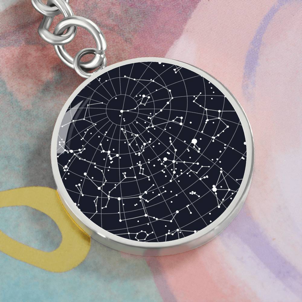 Celestial Night Sky Keychain Loves Park IL
