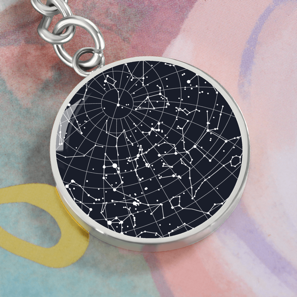 Celestial Night Sky Keychain 12032025