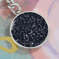 Celestial Night Sky Penticton BC Keychain
