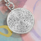 Celestial Night Sky Reading UK Keychain