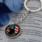 Army Veteran Keychain for Daughter
