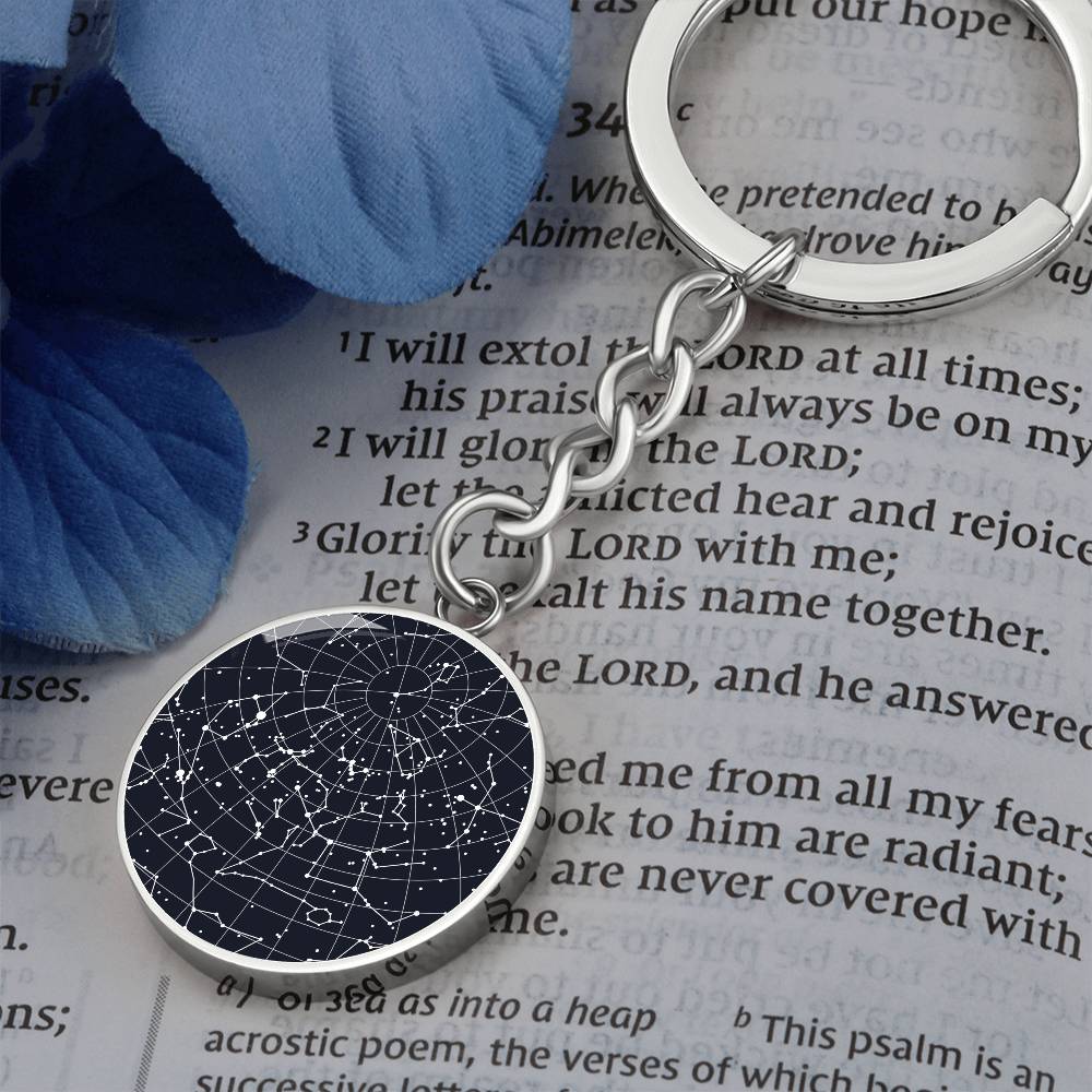 Celestial Night Sky Keychain Slippery Slope, PA